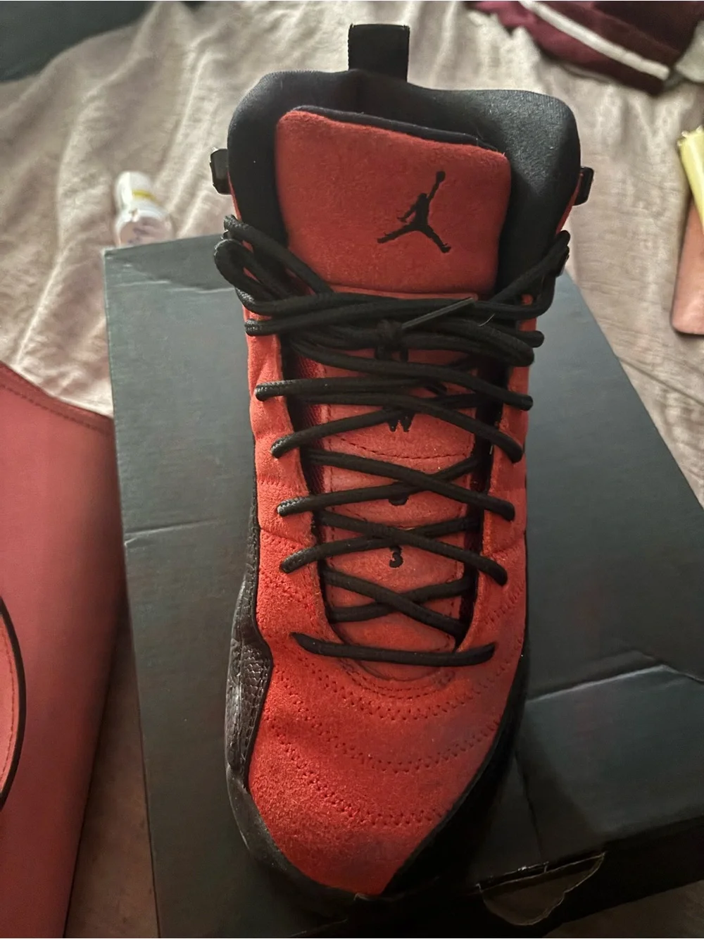 Jordan Red and Black Men's Athletic Shoes
